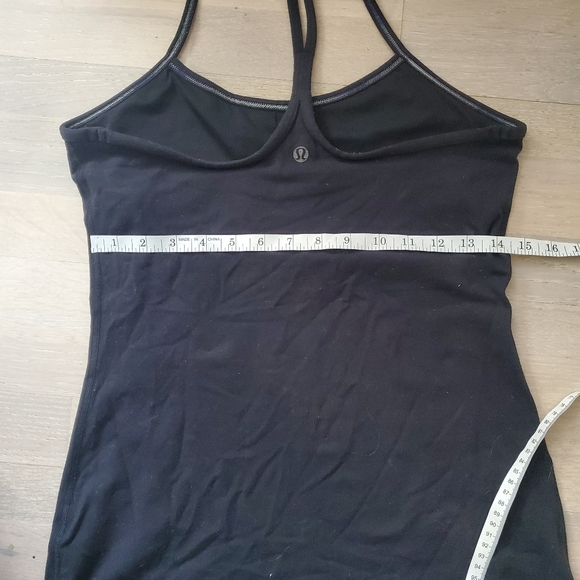 Lululemon Black Power Y Tank Size 8/10 - Picture 8 of 11